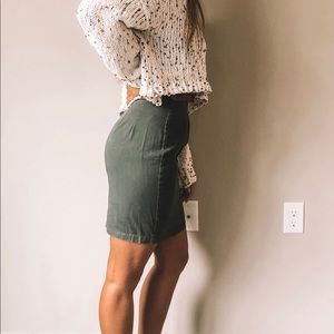 1970-1980 olive green skirt